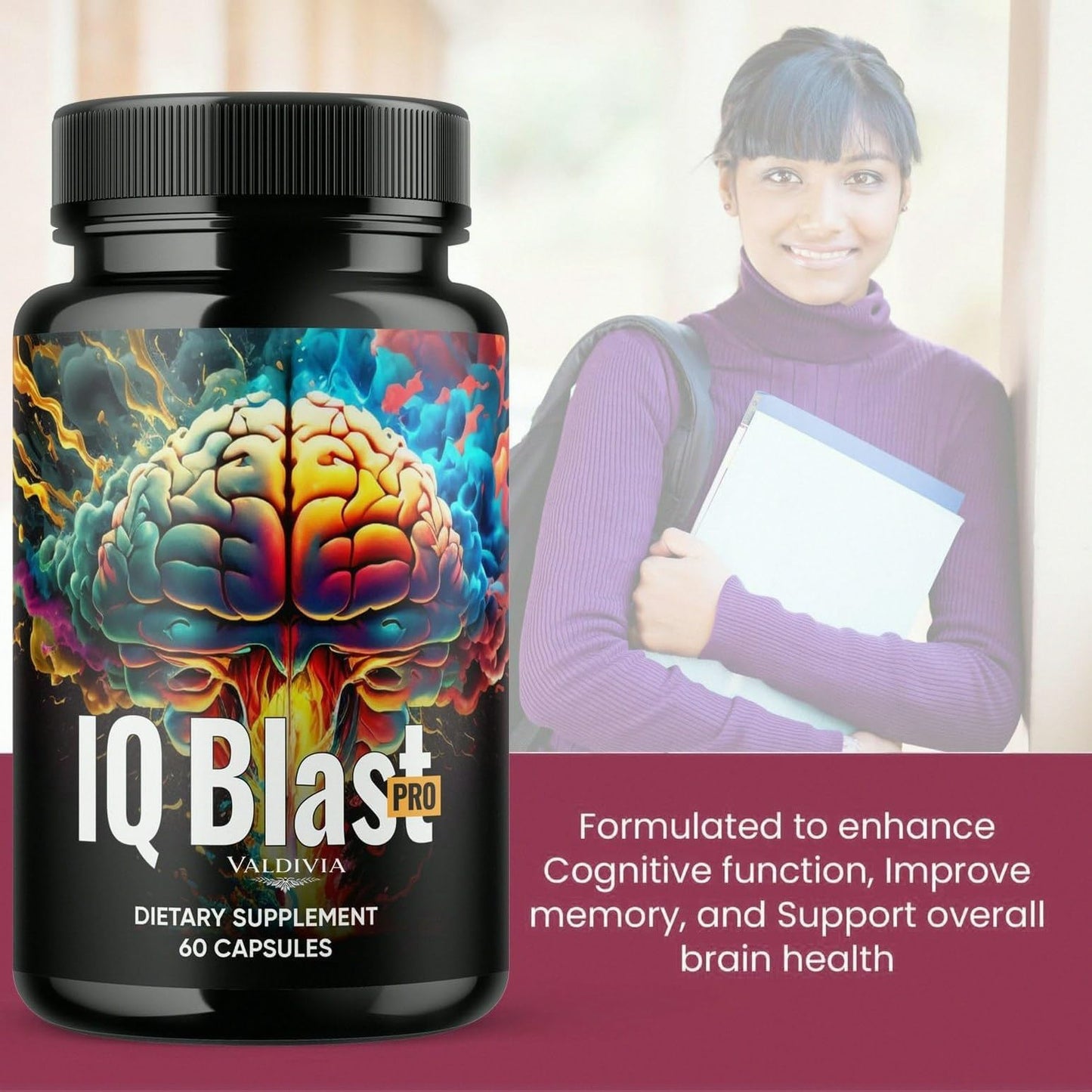 KYFLAG IQblast Pro Supplement Memory and Focus, 24 Capsules