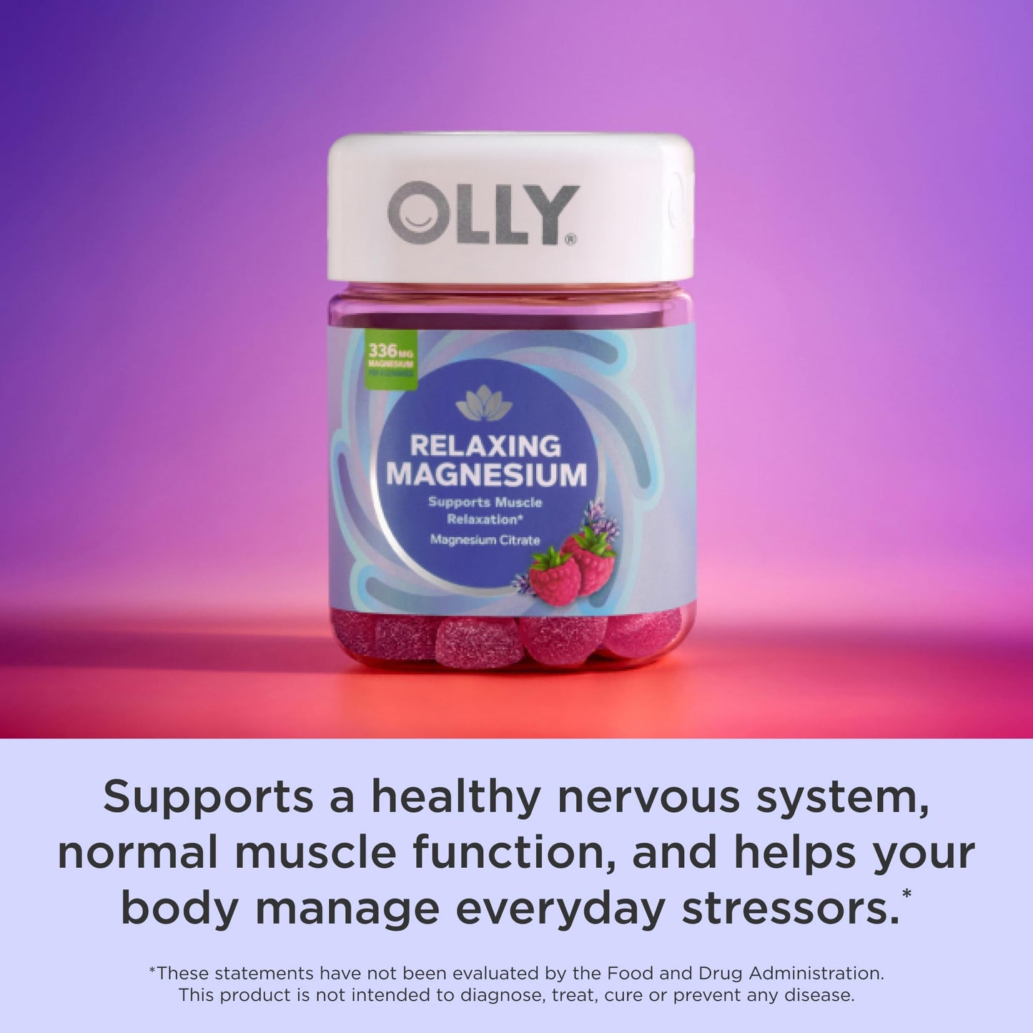 OLLY Relaxing Magnesium Gummies, 60 Count
