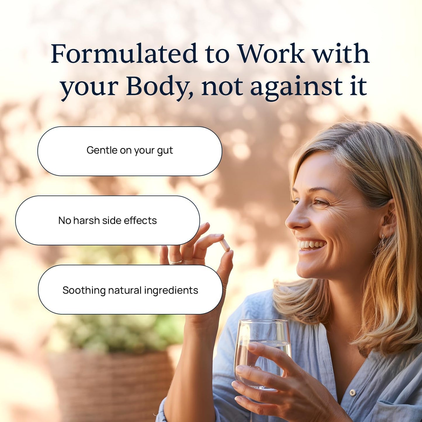 Simple Promise BellyFlush Gut & Colon Cleanse Capsules for Adults Bentonite Clay, 60 Capsules