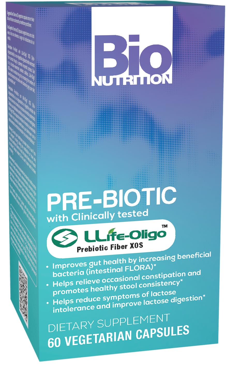 Bio Nutrition Pre-Biotic with Life-Oligo® Prebiotic Fiber XOS 60 Capsules