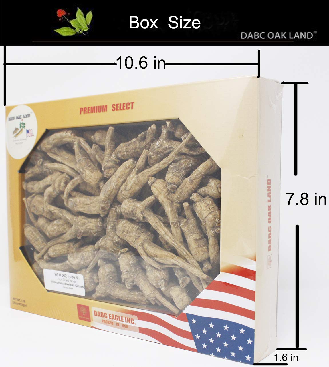 DABC OAK LAND American Ginseng Tablets 4 Count