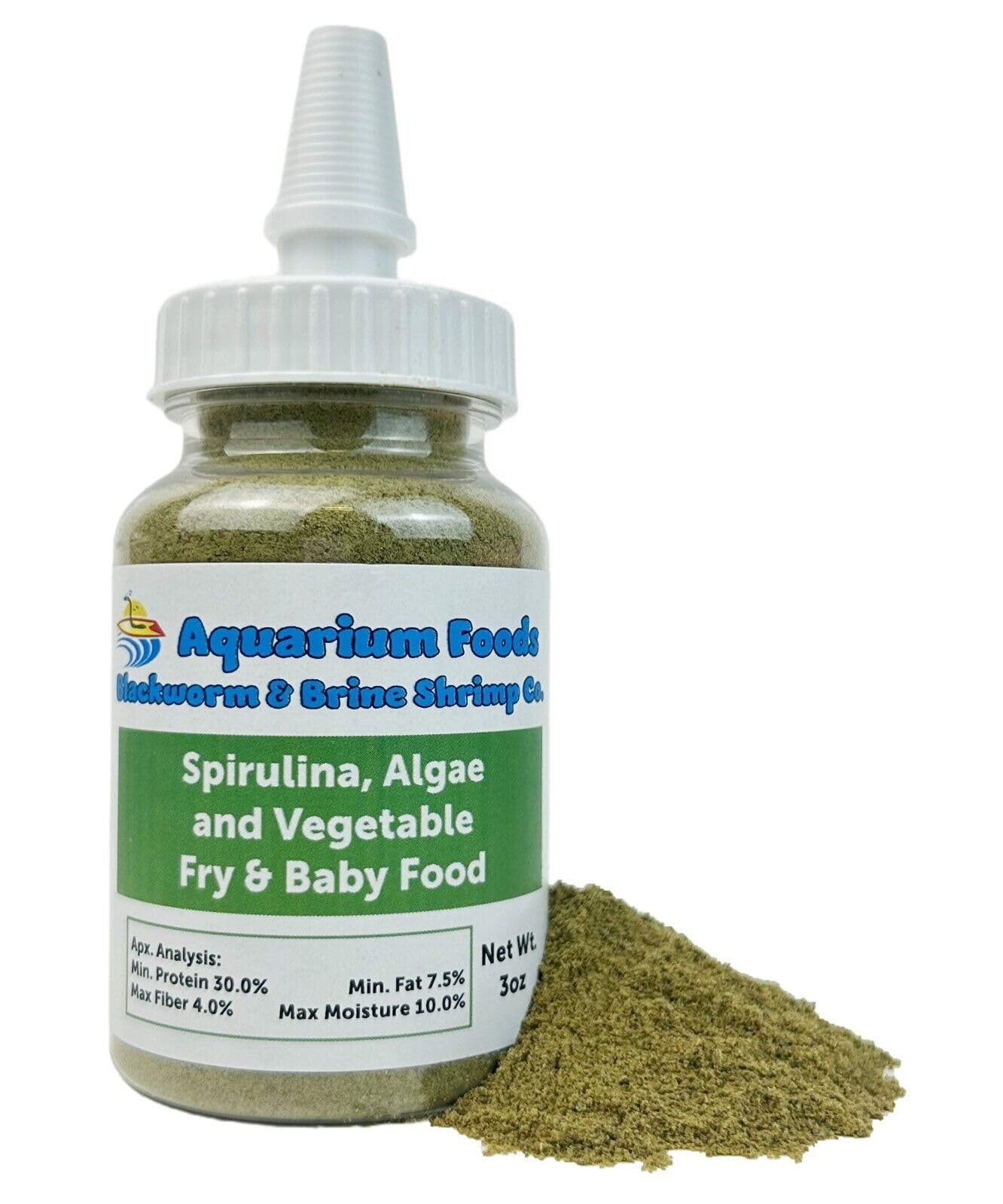 Aquatic Foods Inc. Spirulina Algae Vegetable Powder, 3 oz