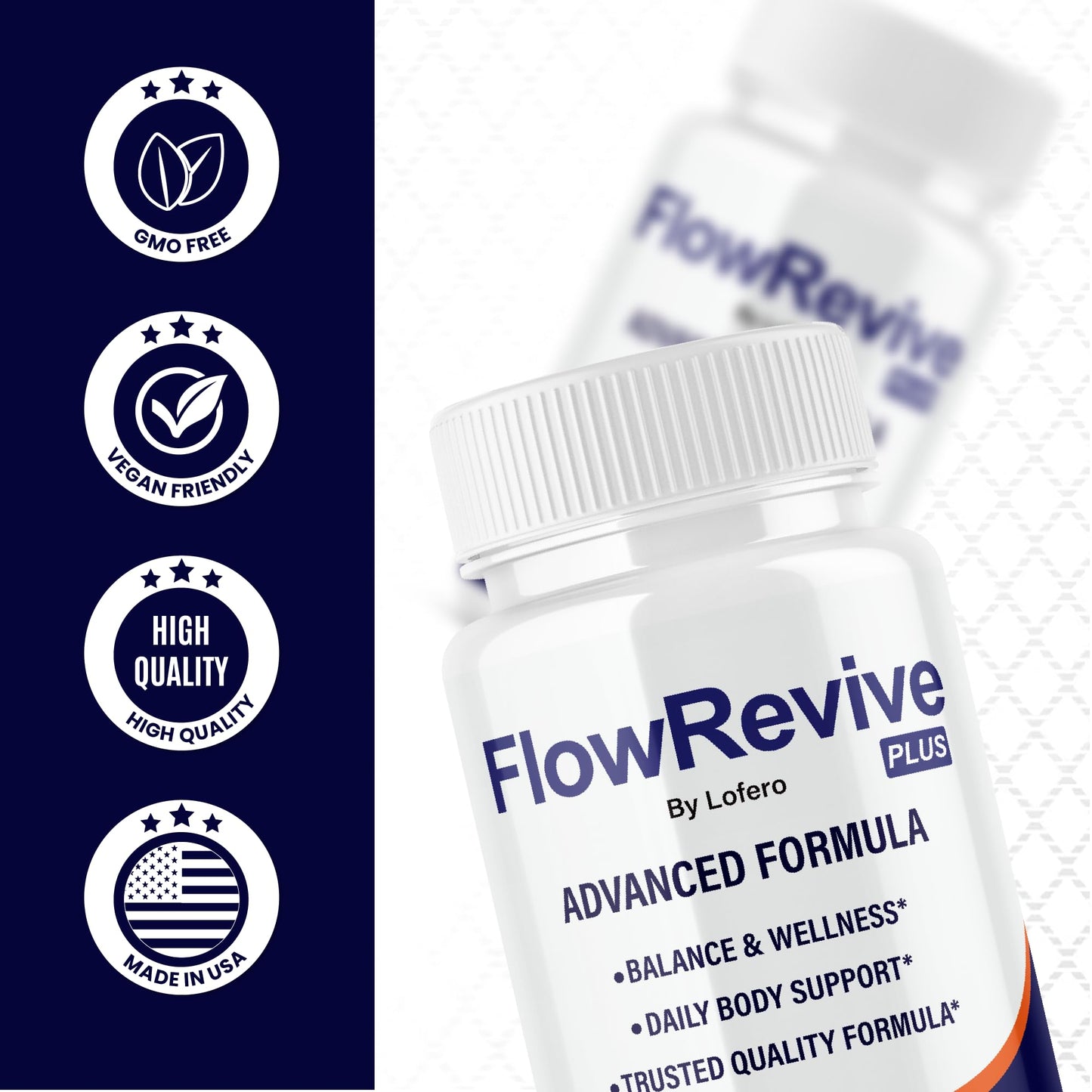 Lofero Flow Revive Prostate Support Capsules, 180 Count