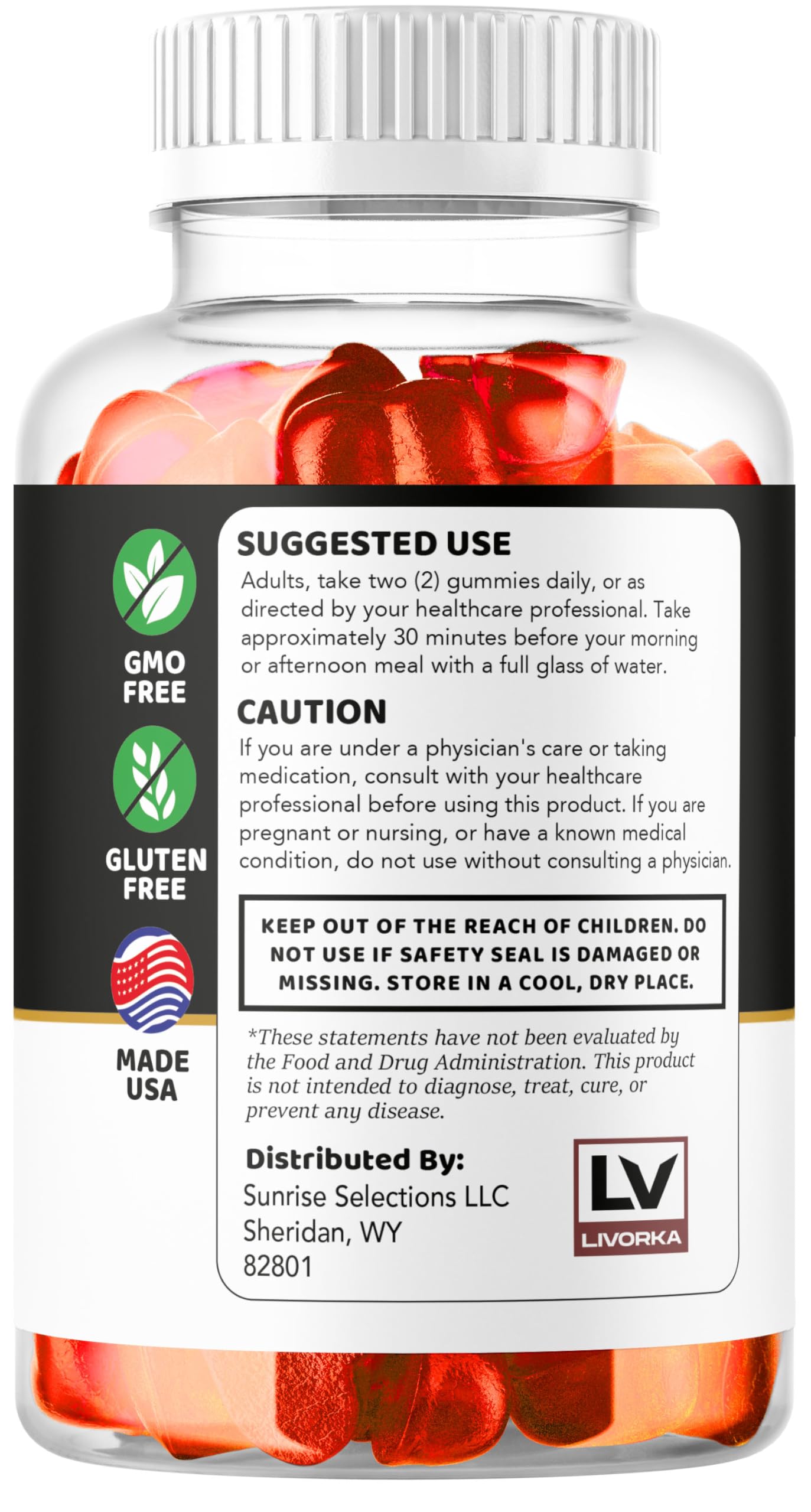 LIVORKA Nora Balance Gummies 60 Count