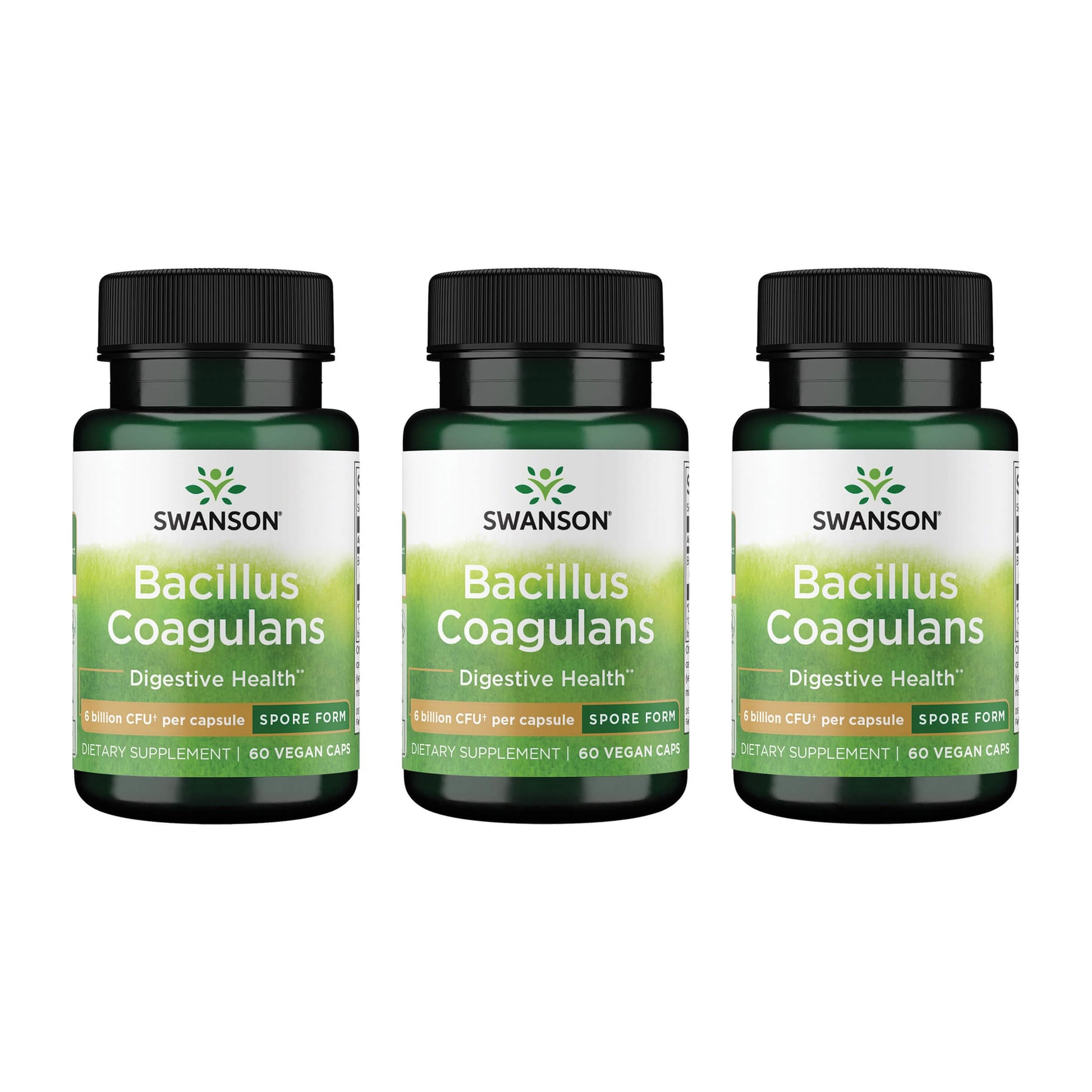 Swanson Bacillus Coagulans Probiotic Capsules, 180 Veg Caps