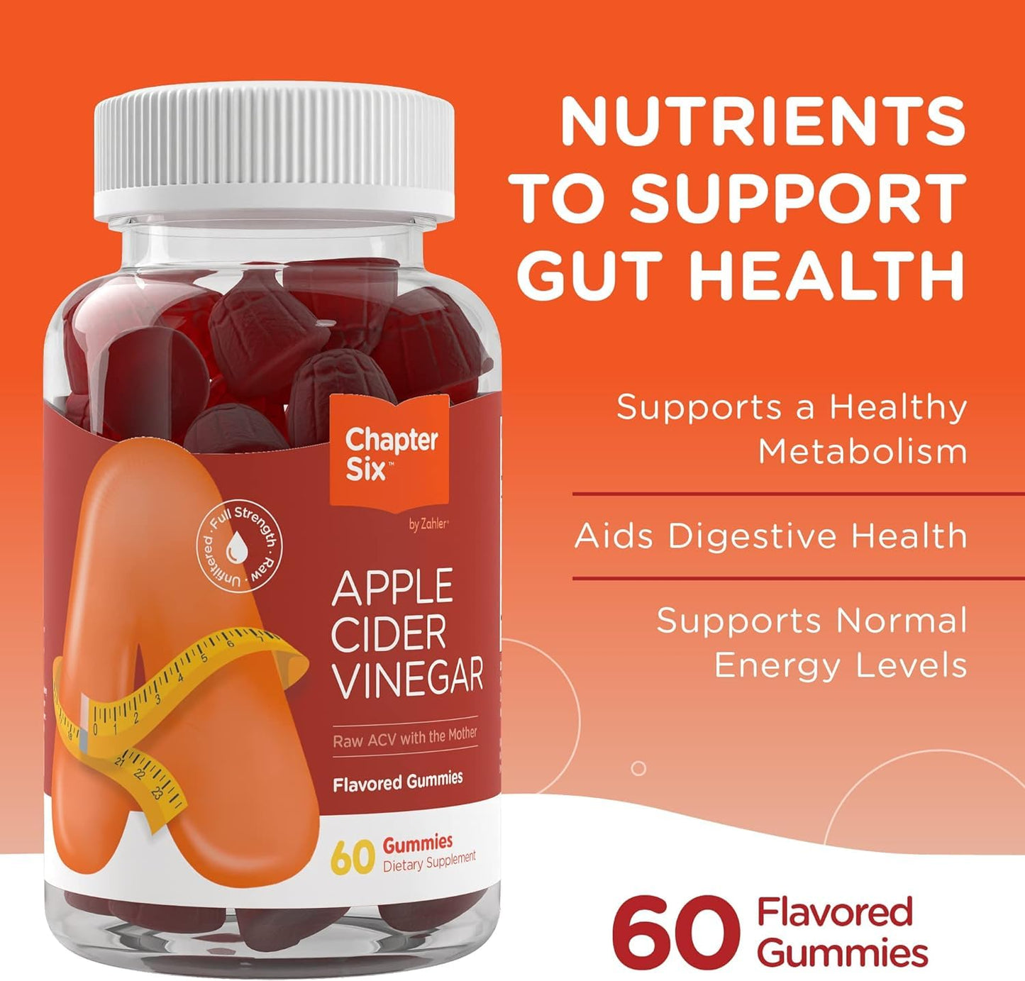Zahler Chapter Six Apple Cider Vinegar Gummies 60 Gummies