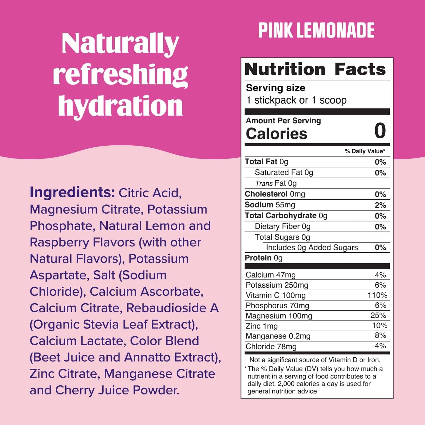 Ultima Replenisher Pink Lemonade Electrolytes Powder, 3.2 Ounce