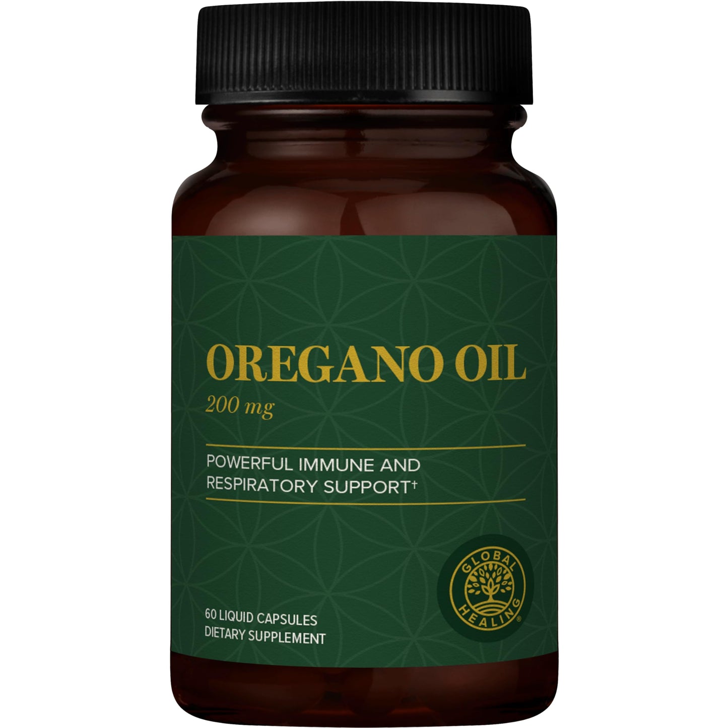 Global Healing Center Oregano Oil Capsules with Organic Ingredients & Cayenne Pepper Extract, Oregano Capsules for Immune System Support, Respiratory Health, Digestion, Gas & Gut Wellness, Capsules, 60 Count