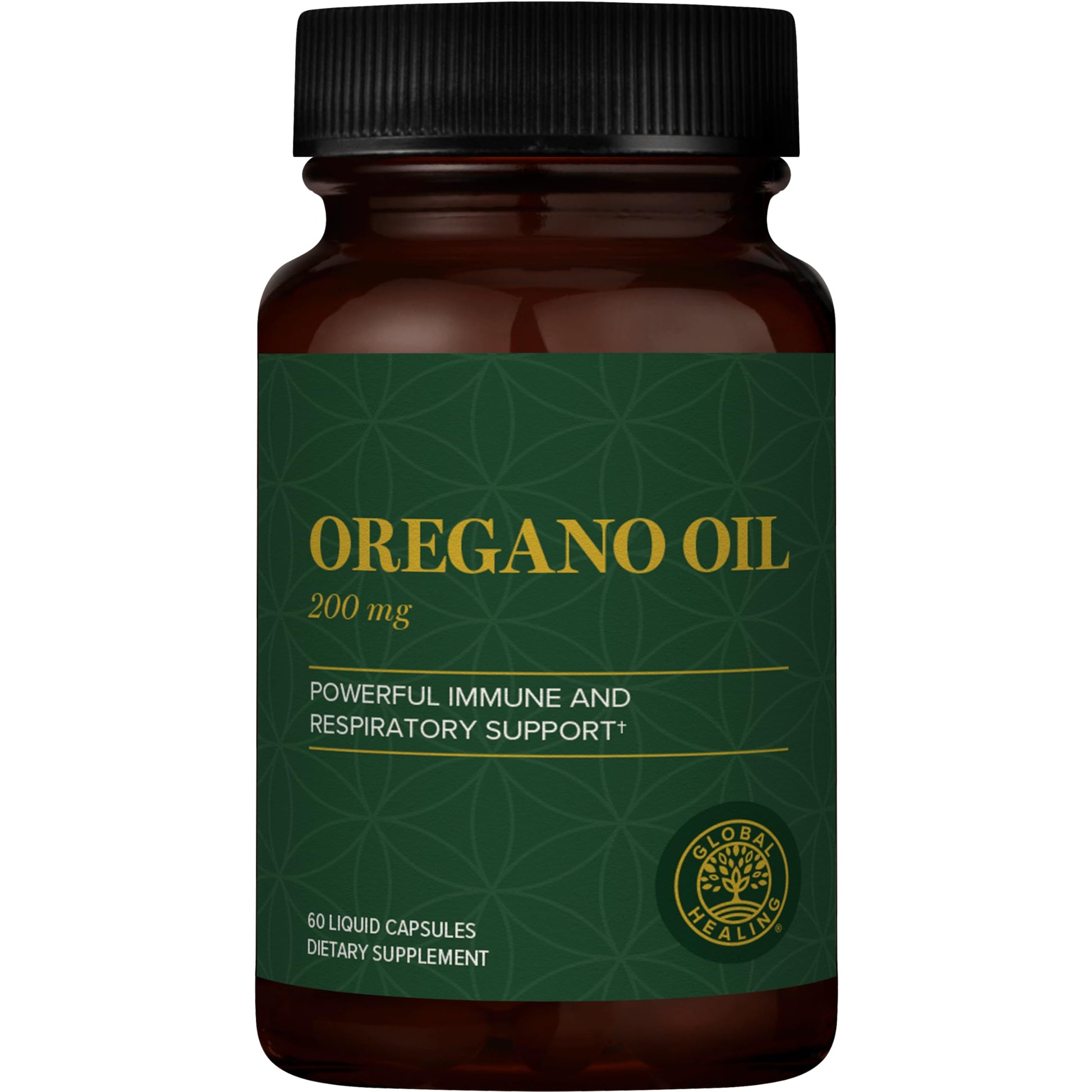 Global Healing Center Oregano Oil Capsules with Organic Ingredients & Cayenne Pepper Extract, Oregano Capsules for Immune System Support, Respiratory Health, Digestion, Gas & Gut Wellness, Capsules, 60 Count