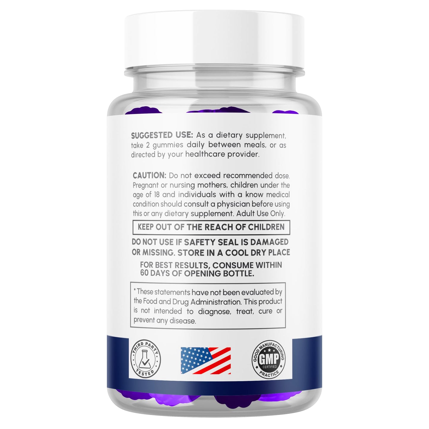 MJO GTX Male Gummies, 60 Count