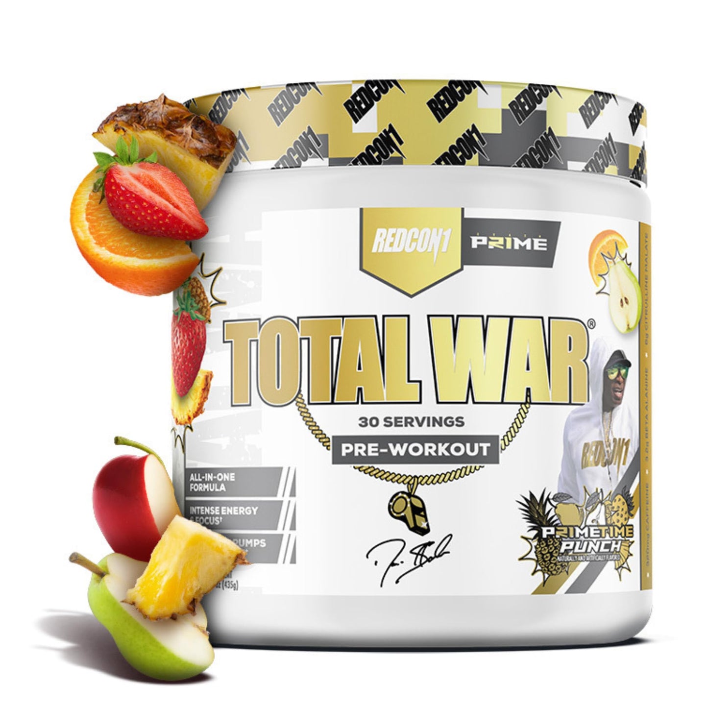 REDCON1 Total War Pre Workout Powder Prime Time Punch 15.66 Ounce