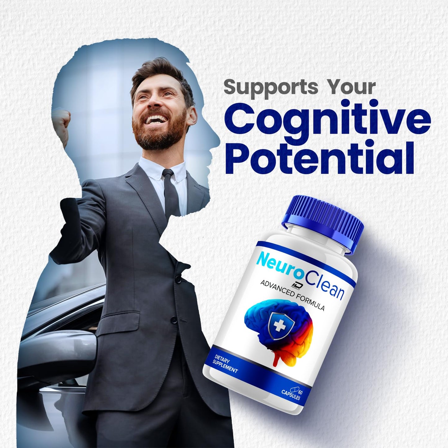 Indelo Neuro Clean Natural Blend Formula Focus Memory Support 120 Capsules