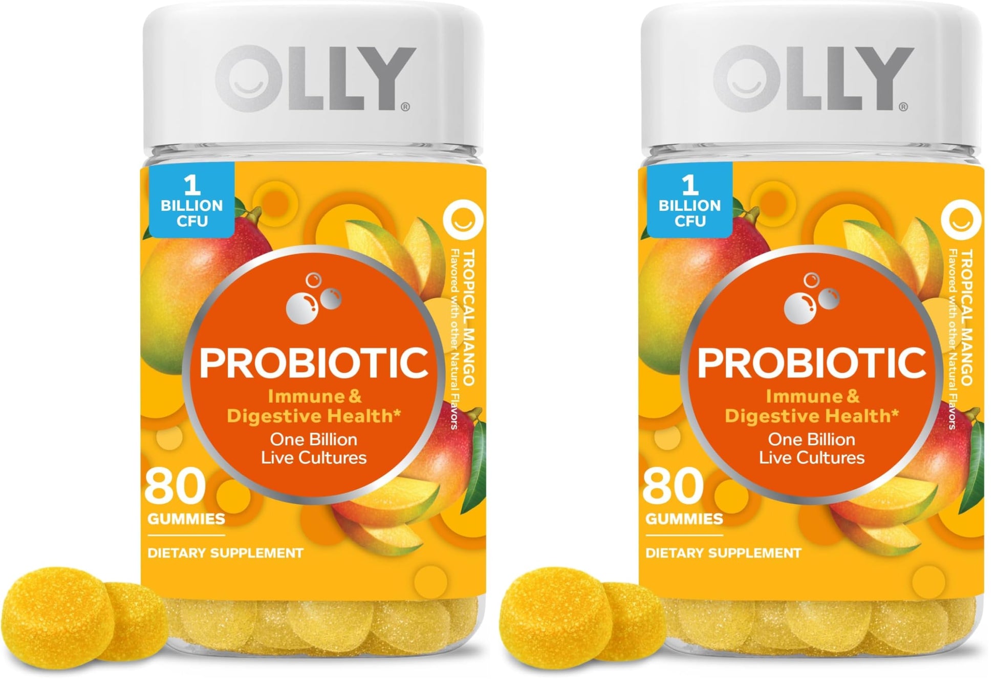 OLLY Probiotic Gummy 1 Billion CFUs 160 Count