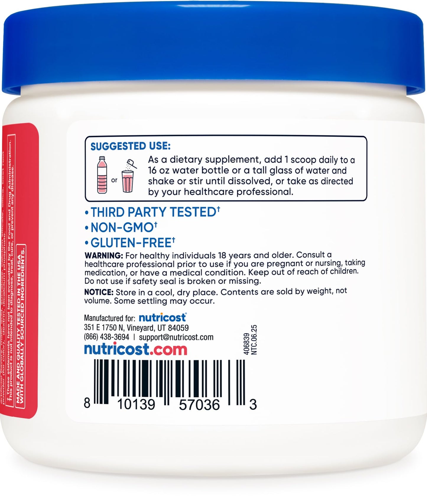 Nutricost Energy Complex Powder 10.7 oz
