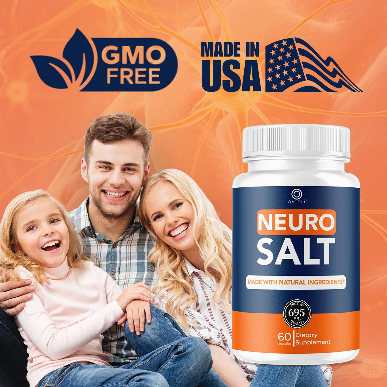 OVICIA Neuro Salt Capsules 120 Capsules