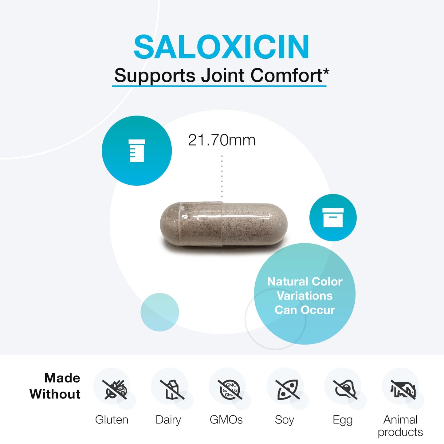 XYMOGEN Saloxicin Antioxidant Support Supplement Grape Seed Extract, Pomegranate Fruit & Cranberry Supplement White Willow Bark & Boswellia Extract 120 Capsules