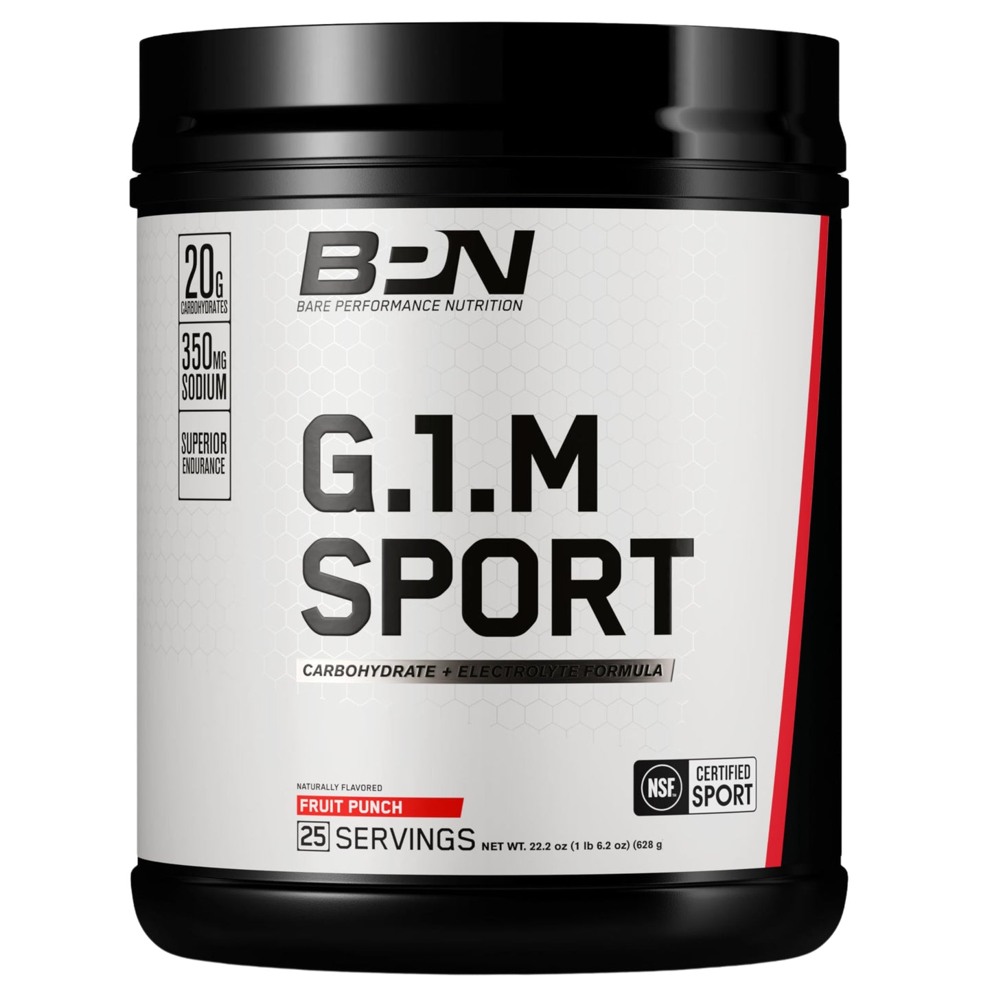 BARE PERFORMANCE NUTRITION G.1.M Go One More Sport Endurance Training Fuel Carbohydrate & Electrolytes Powder Formula Reduce Fatigue Fruit Punch 20.8