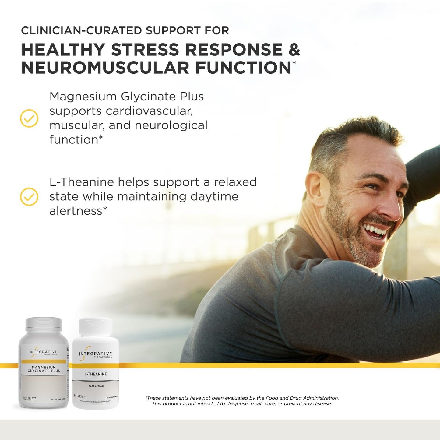 Integrative Therapeutics L-Theanine & Magnesium Glycinate Plus Tablet 180