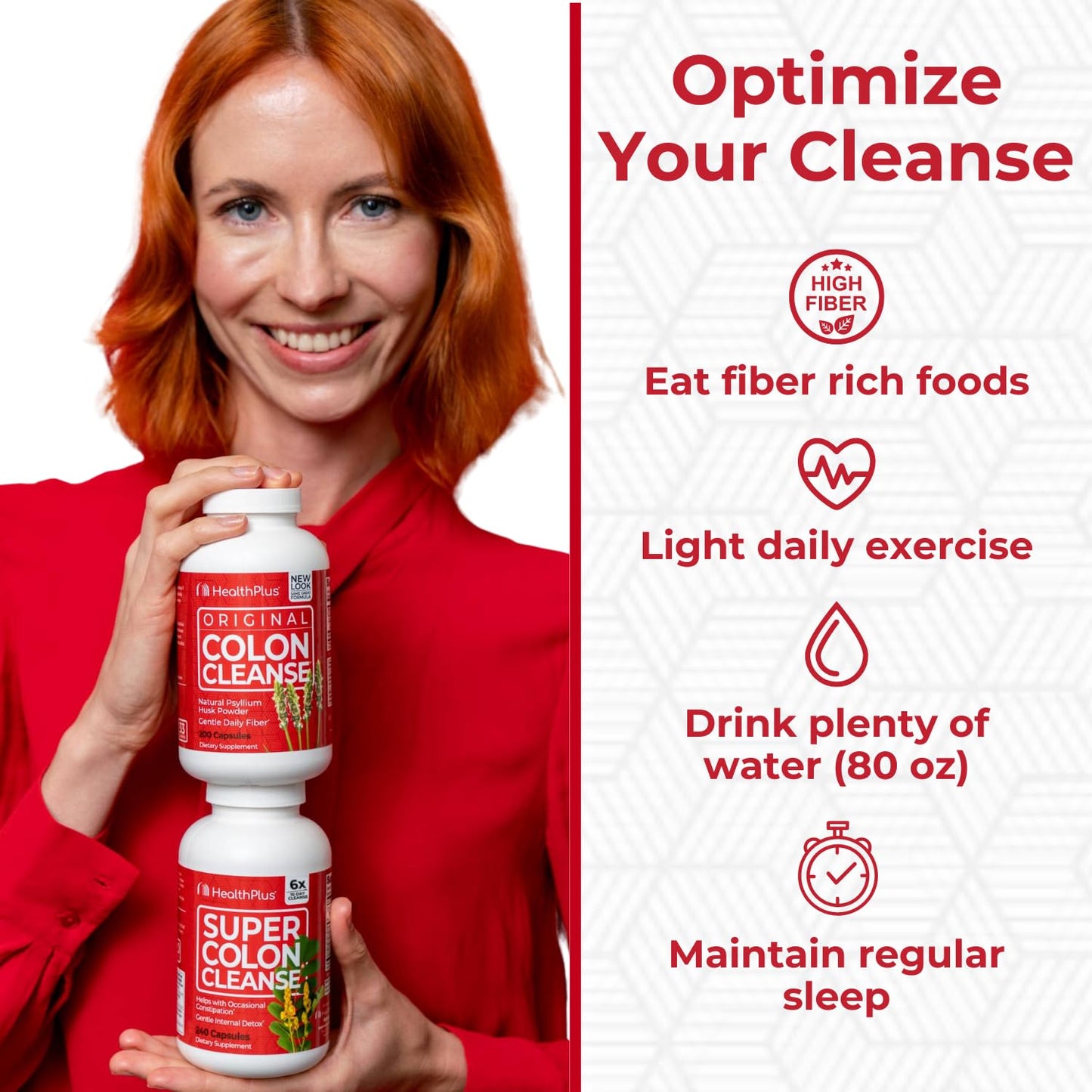 Health Plus Super Colon Cleanse Capsules, 60 Count