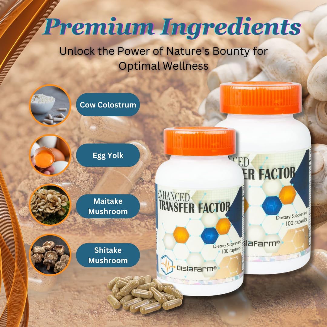 Dislafarm Transfer Factor Enhanced, 100 Natural Capsules