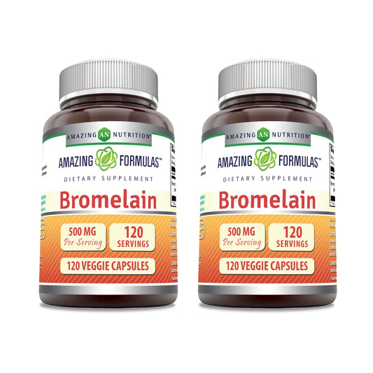 Amazing Nutrition Bromelain Supplement Capsule 120 Veggie Capsules