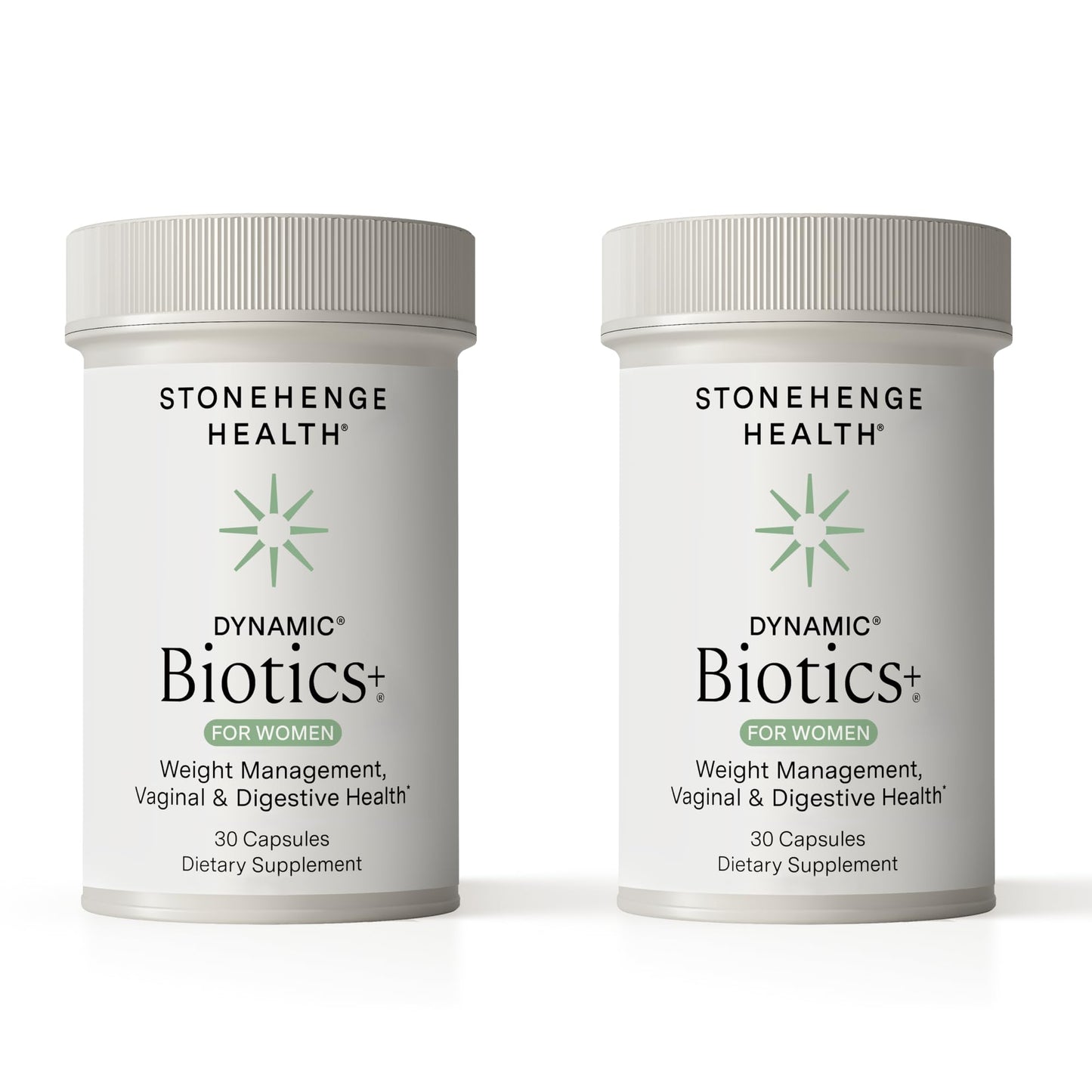 Stonehenge Health Biotics for Women Probiotic 70 Billion CFU, 24 Strains + Prebiotic Fiber, Capsules, 30 Count