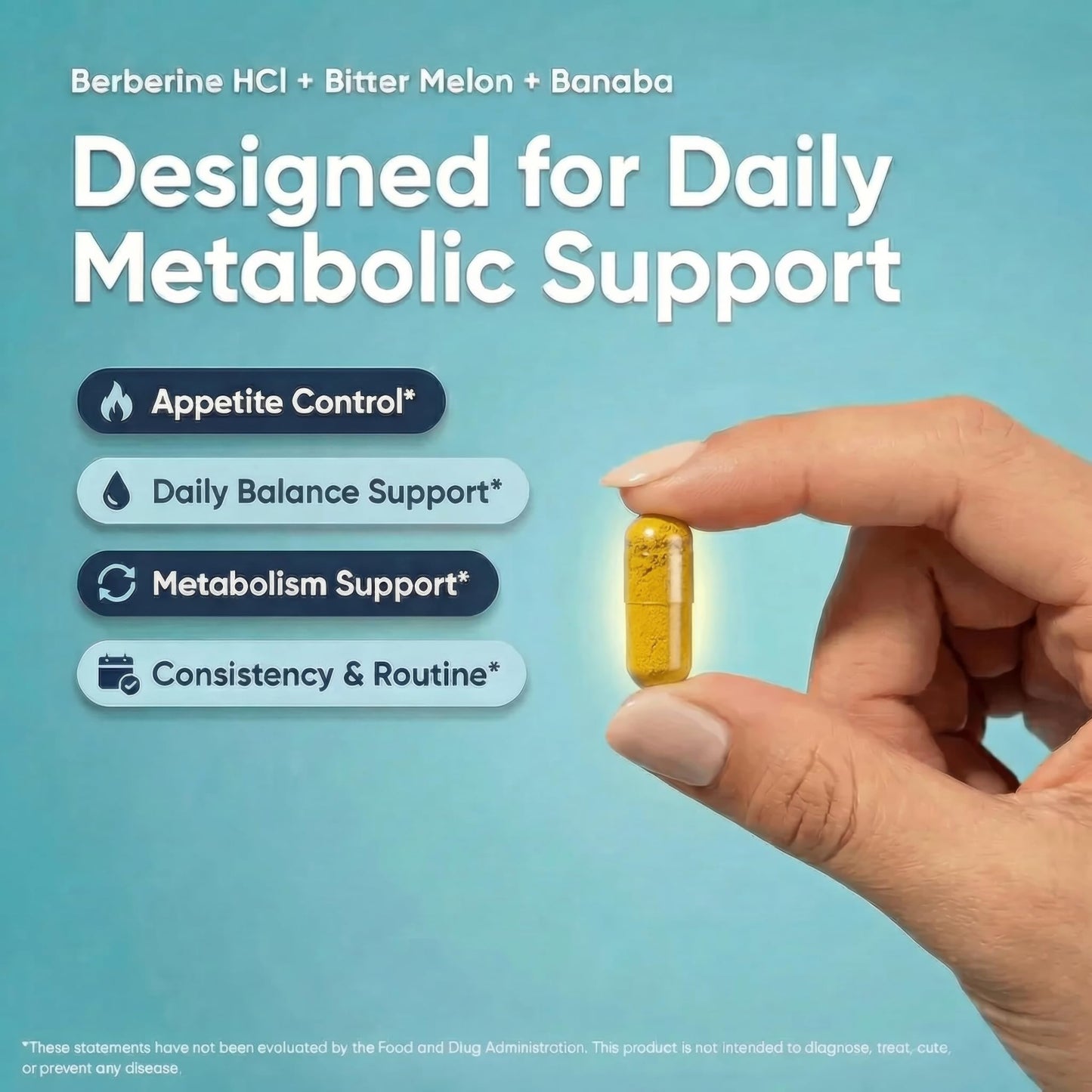 Biotech Labs Berberine HCl 1000 mg with Bitter Melon and Banaba Leaf, 60 Capsules