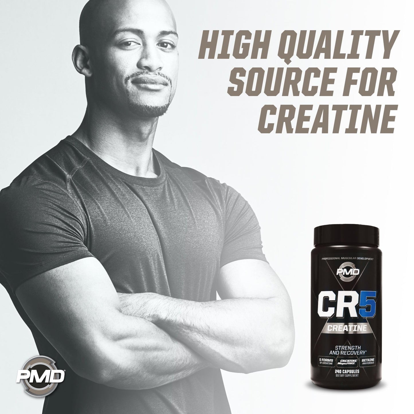PMD CR5 Creatine Capsules 240 Count
