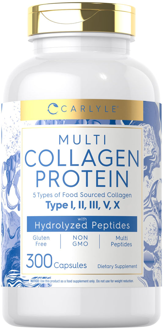 Carlyle Multi Collagen Protein 2000mg Capsules, 300 Count
