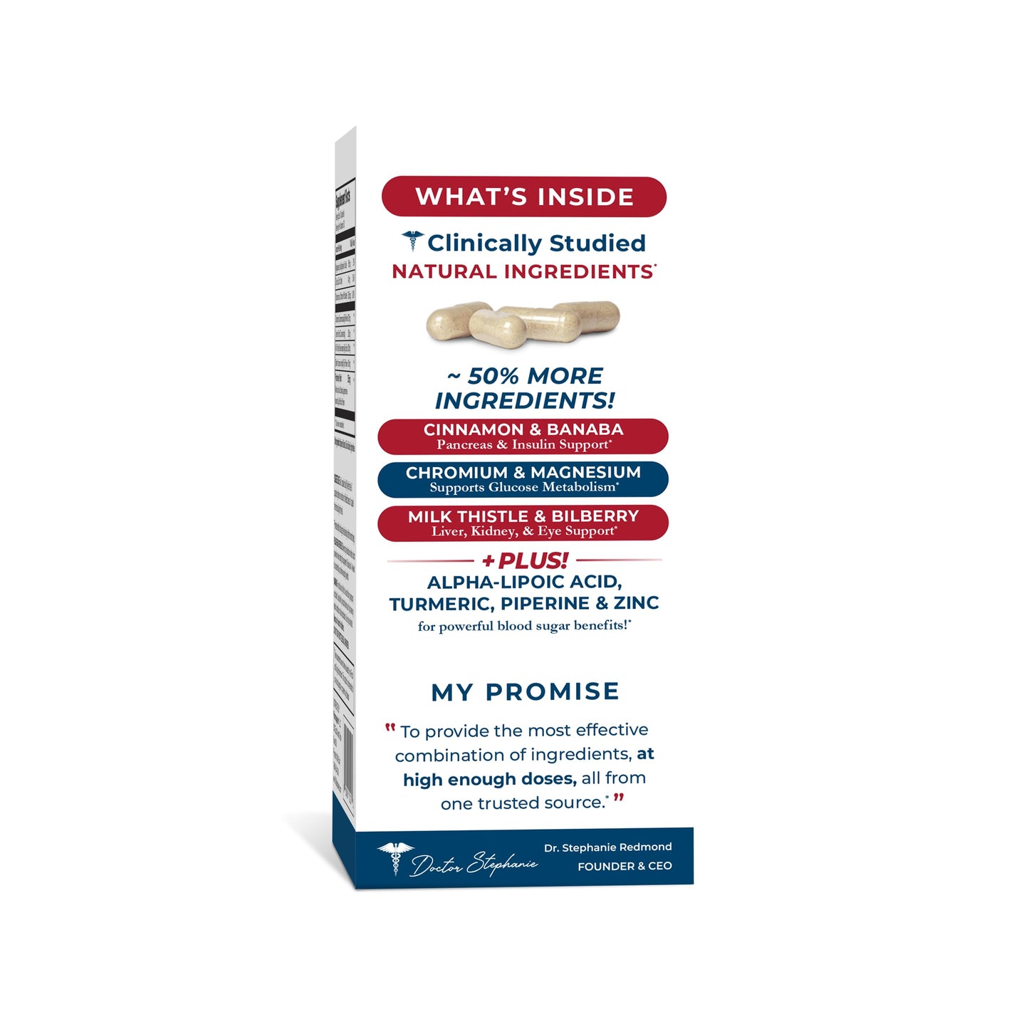 Dr. Stephanie's 24 Hour Extra-Strength Support Pancreas Health Capsules, 90 Count