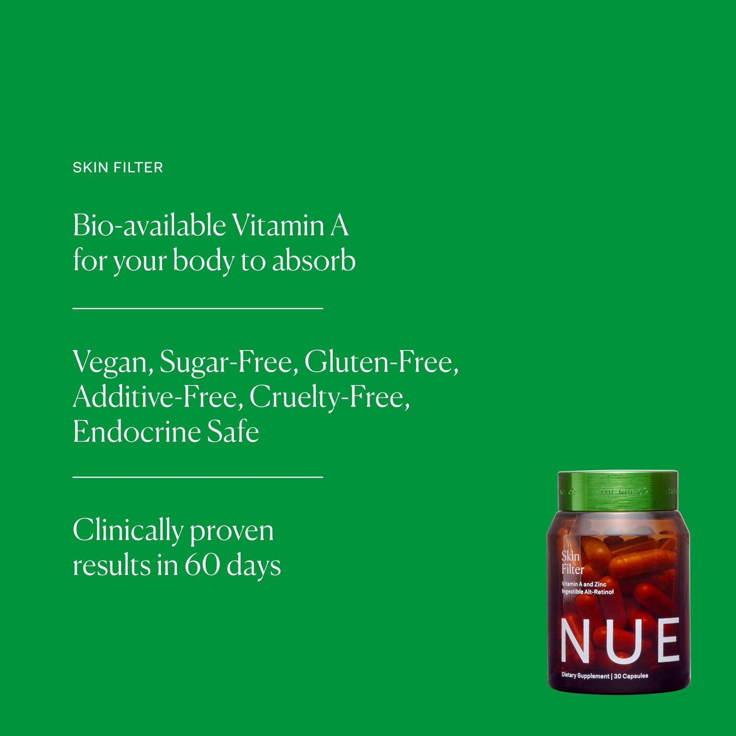 The Nue Co Skin Filter Capsule 30 Capsules