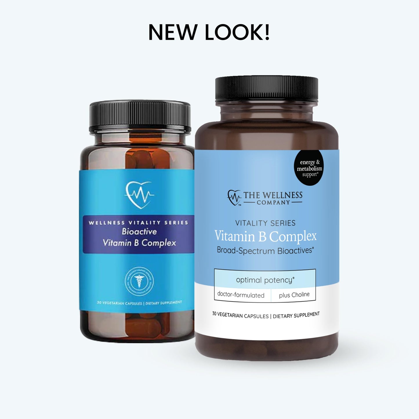 The Wellness Company Vitamin B Complex Capsules, 30 Count