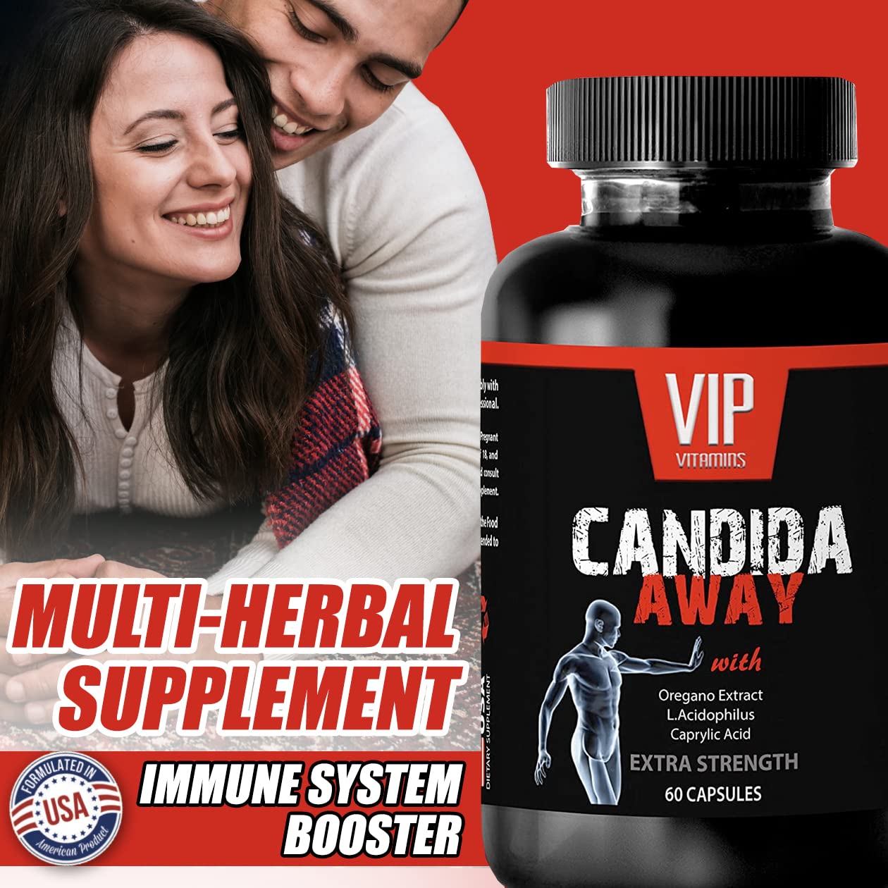 VIP VITAMINS Organic Reishi Mushroom Powder Capsules 120 Capsules