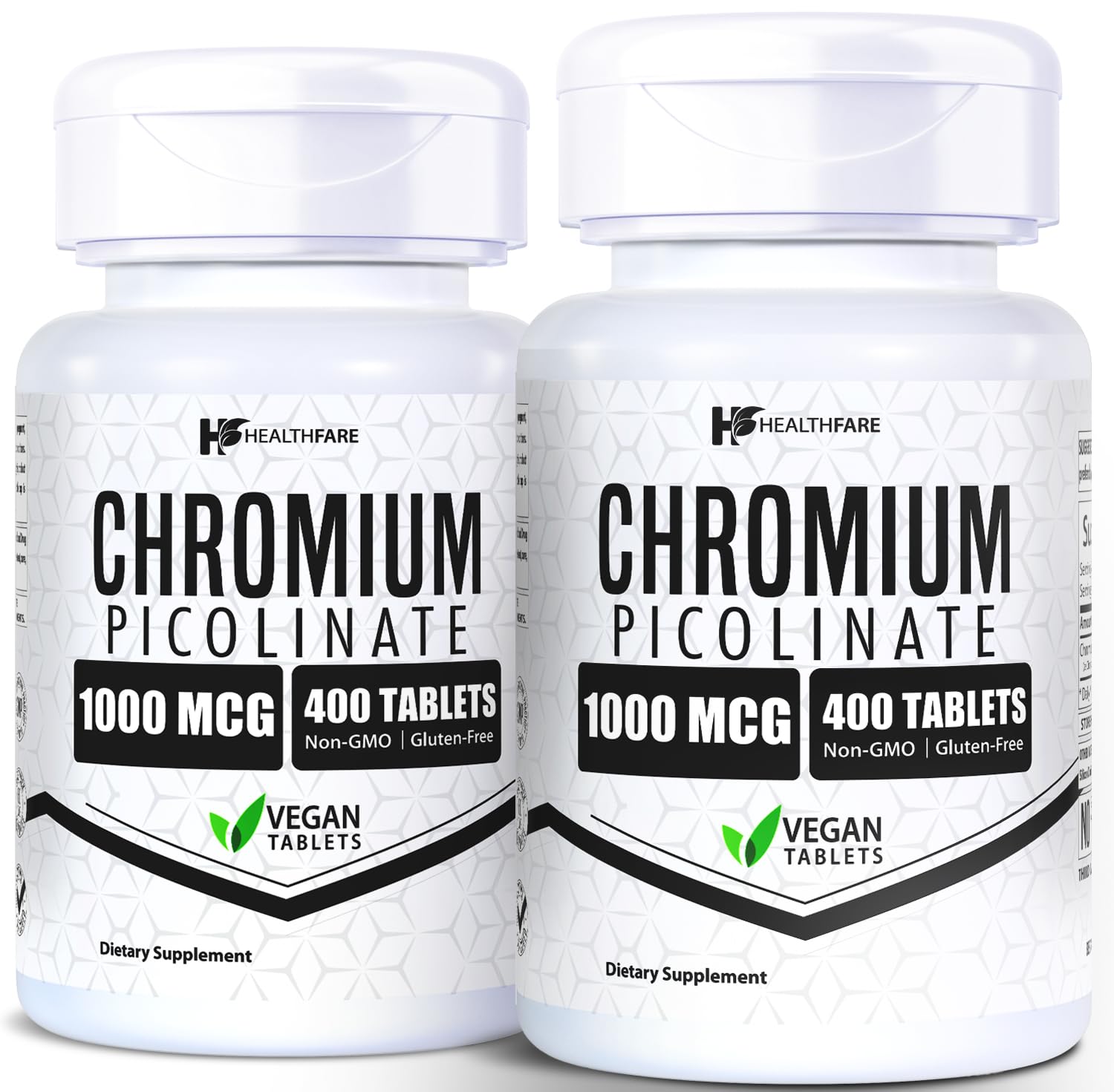 Healthfare Chromium Picolinate 1000mcg Tablets, 800 Count