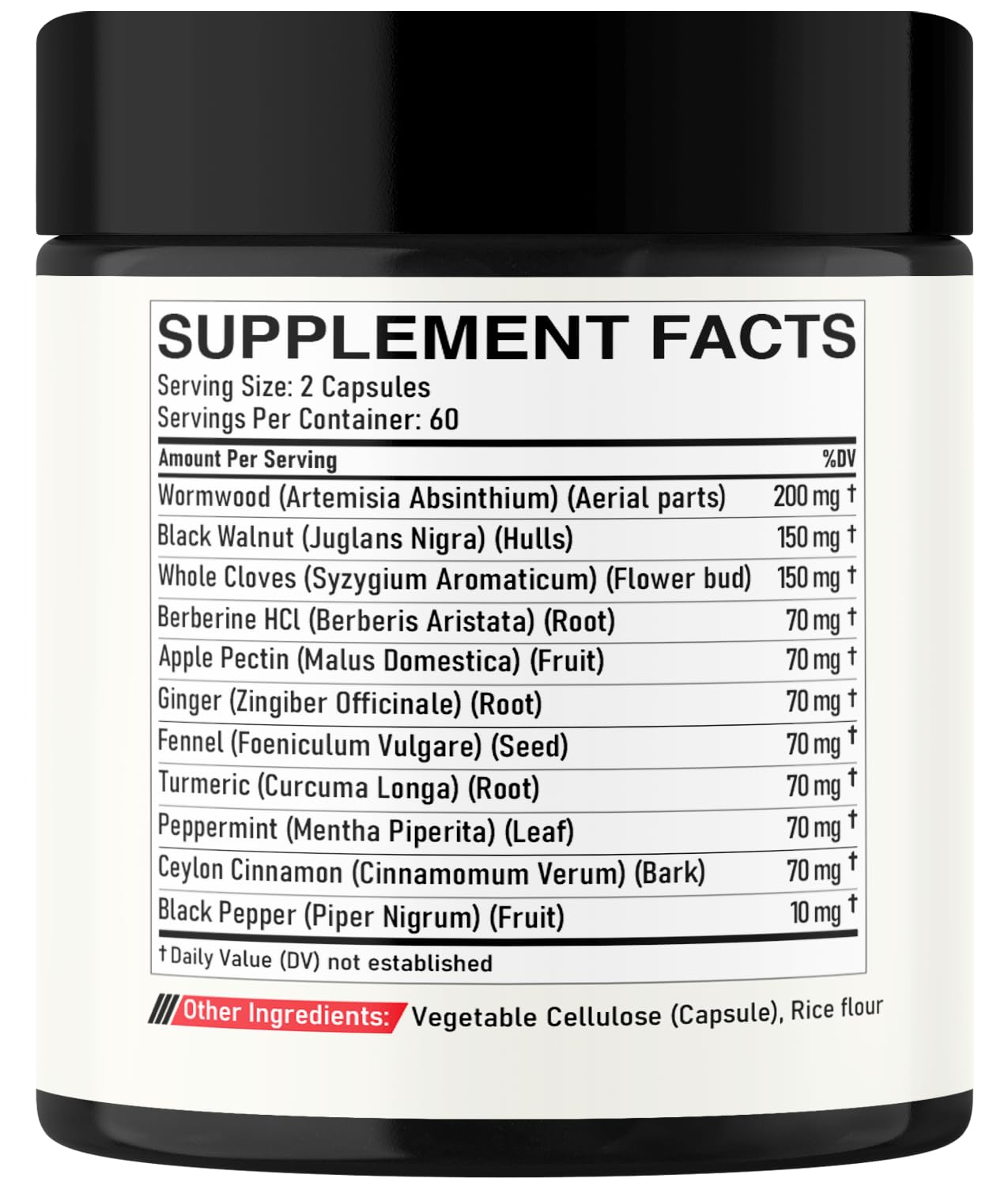 DEDICAD Wormwood Supplement Capsules, 120 Capsules
