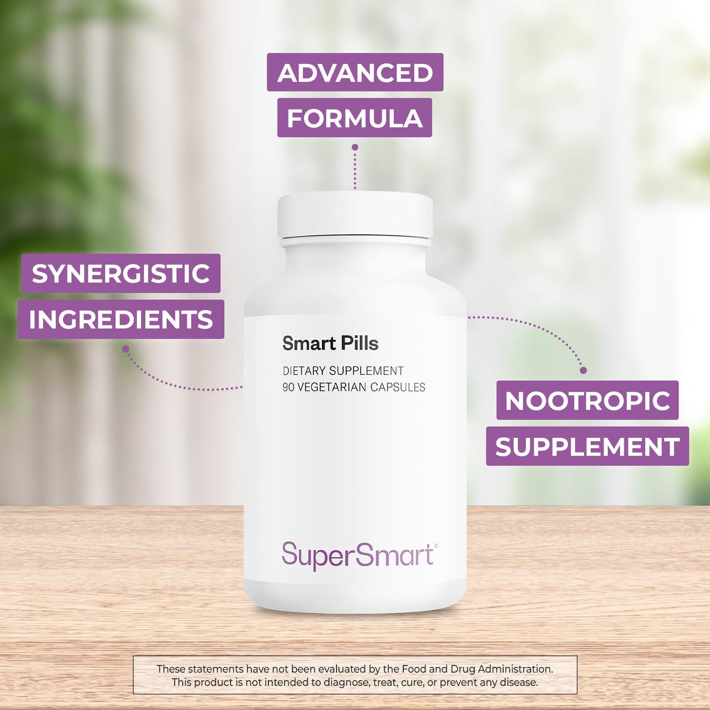 Supersmart Smart Pills (Advanced Formula) 60 Vegetarian Capsules