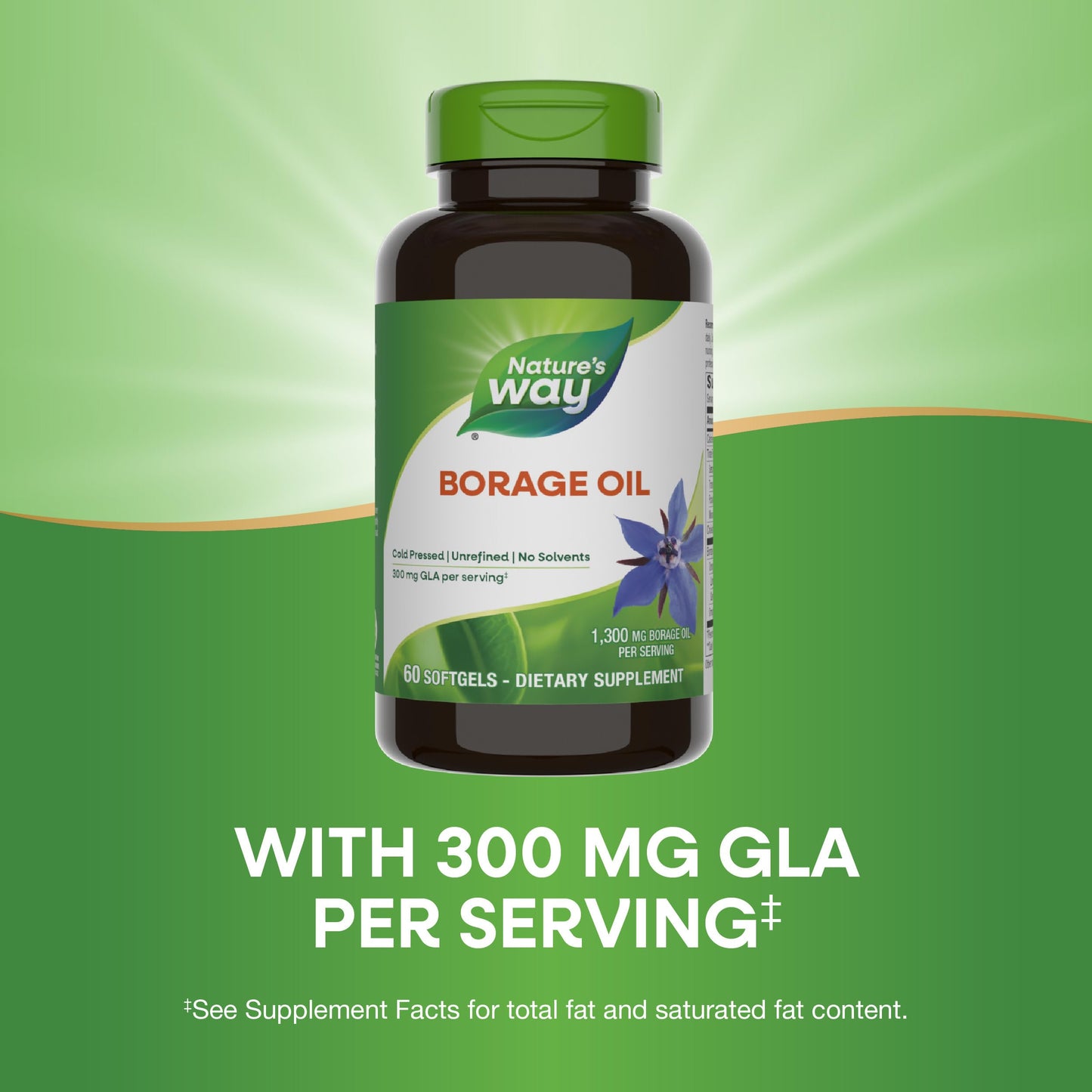 Nature's Way Borage Oil Softgels, 60 Count