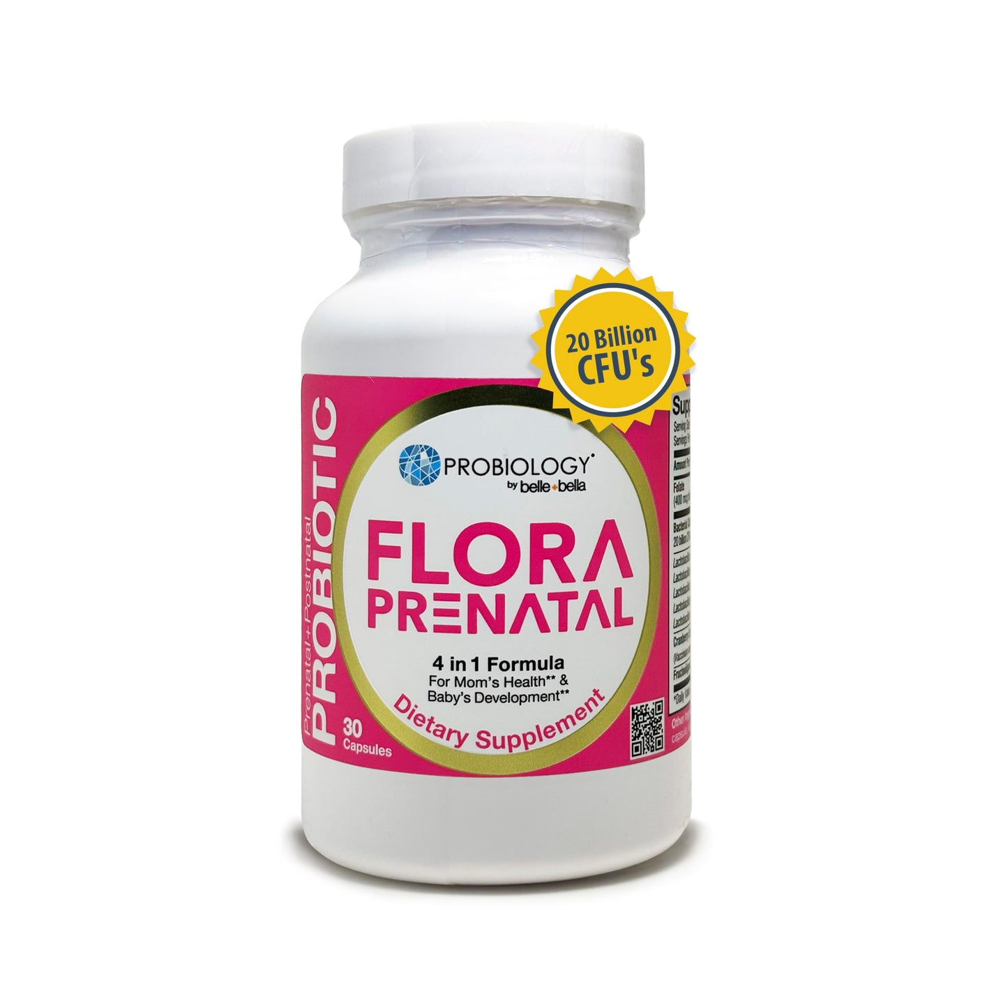 belle+bella Probiology Flora Prenatal 30 Capsules