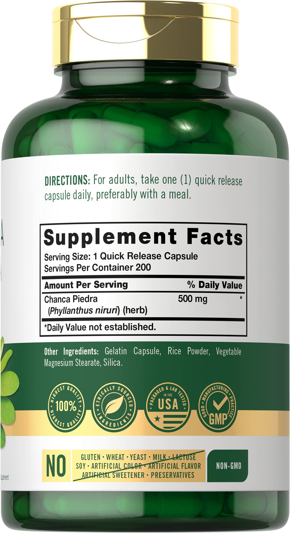 Carlyle Chanca Piedra Capsules 200