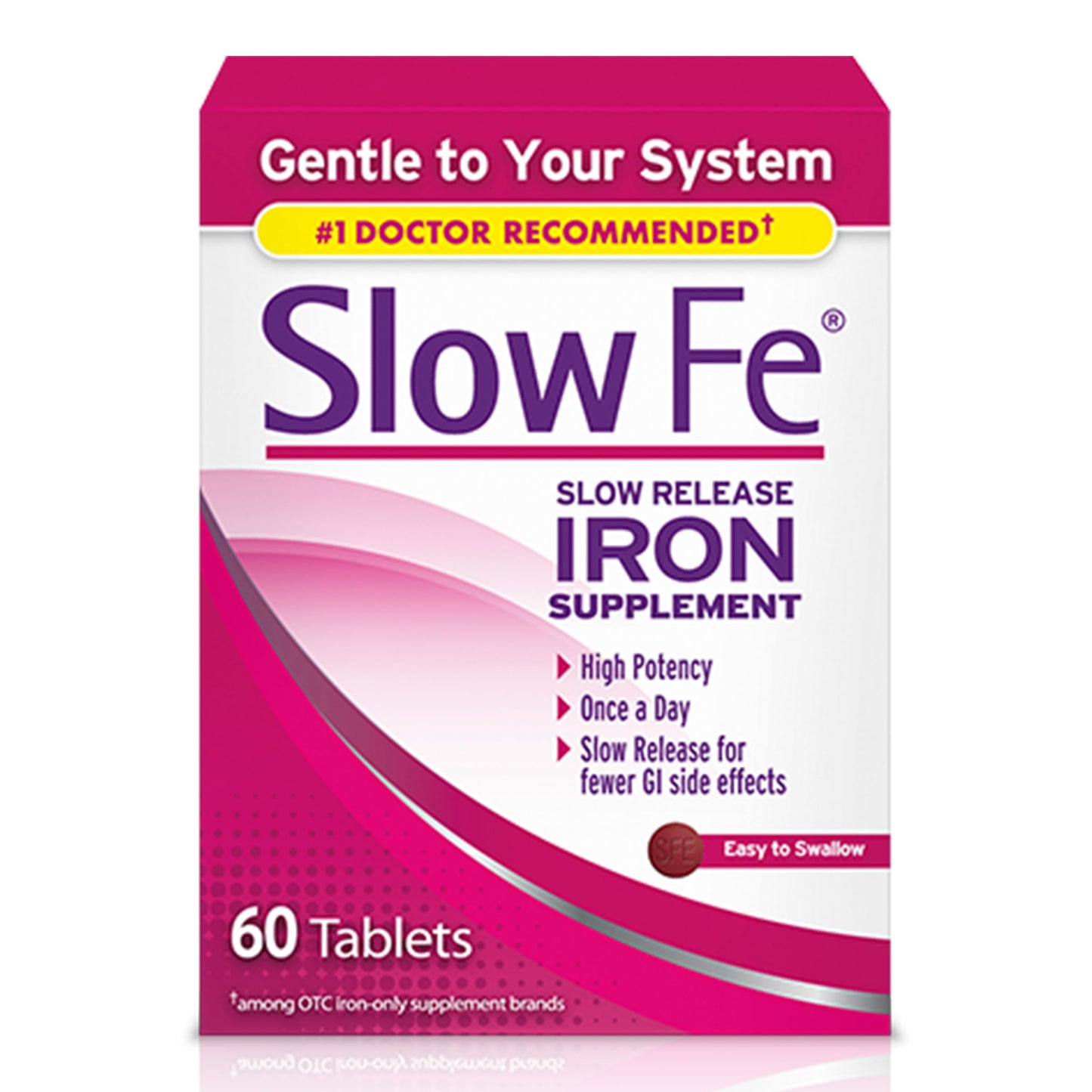 Slow Fe Iron Supplement 45mg Slow Release Tablet, 60 Tablets