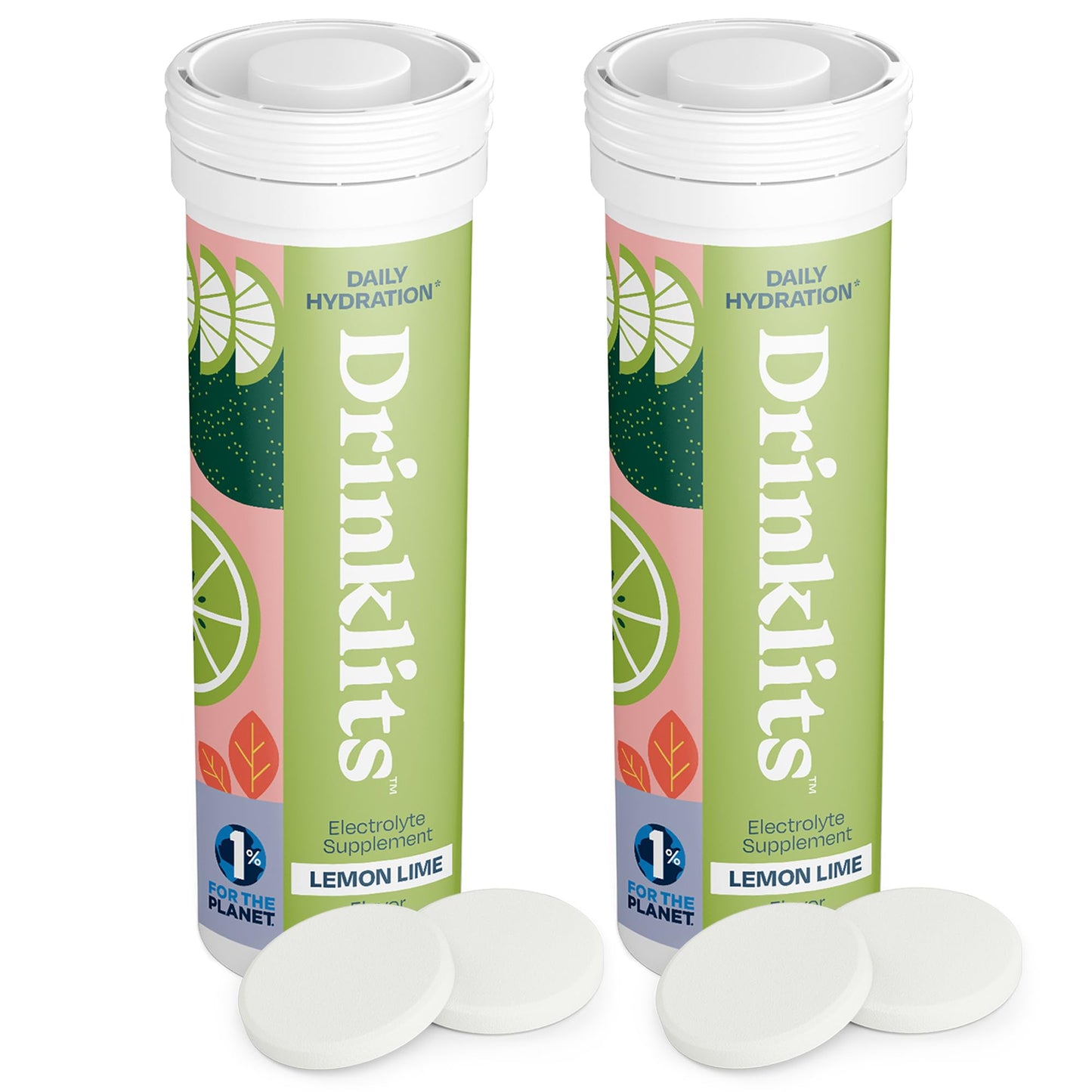 Drinklits Lemon-Lime Daily Hydration Tablets, 20 Tablets