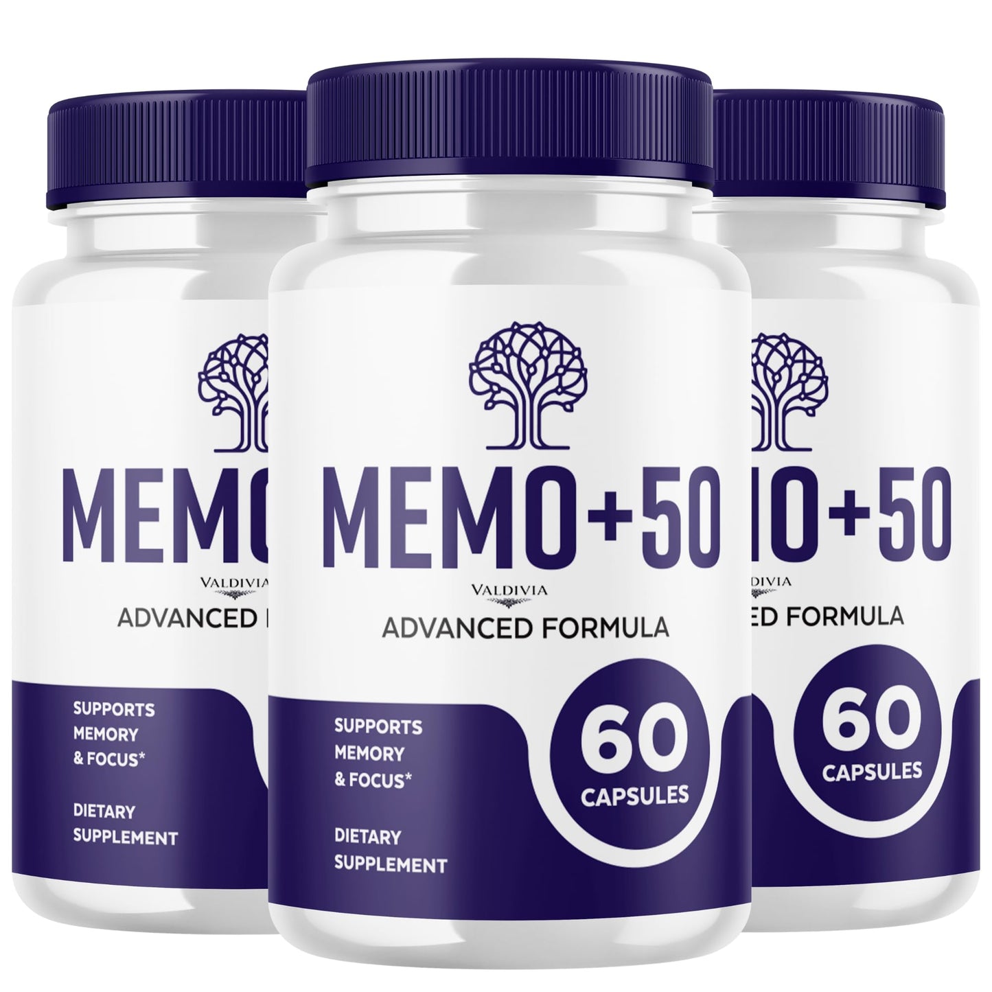 Valdivia Memo+50 Capsules, 180 Count