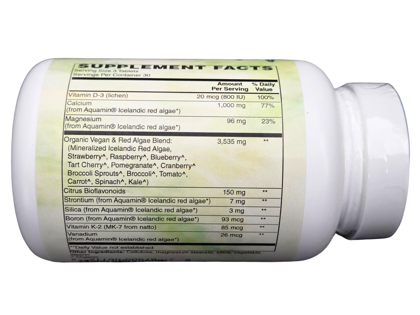 Holly Hill Health Foods Algae Based Calcium 1,000 mg per Serving, 90 Tablets