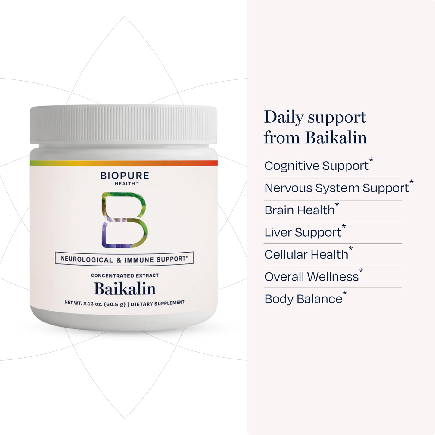 BioPure Baikalin Powder 1.8 Ounce