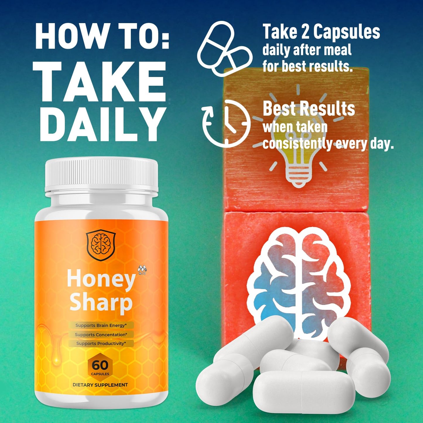 MJO Honey Sharp Capsule 120 Capsules