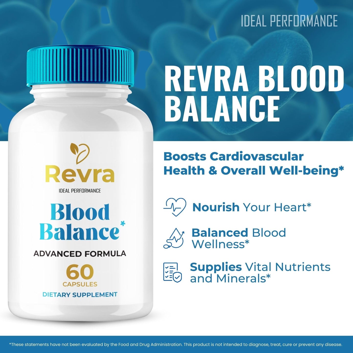 IDEAL PERFORMANCE Revra Blood Balance Capsules, 60 Capsules