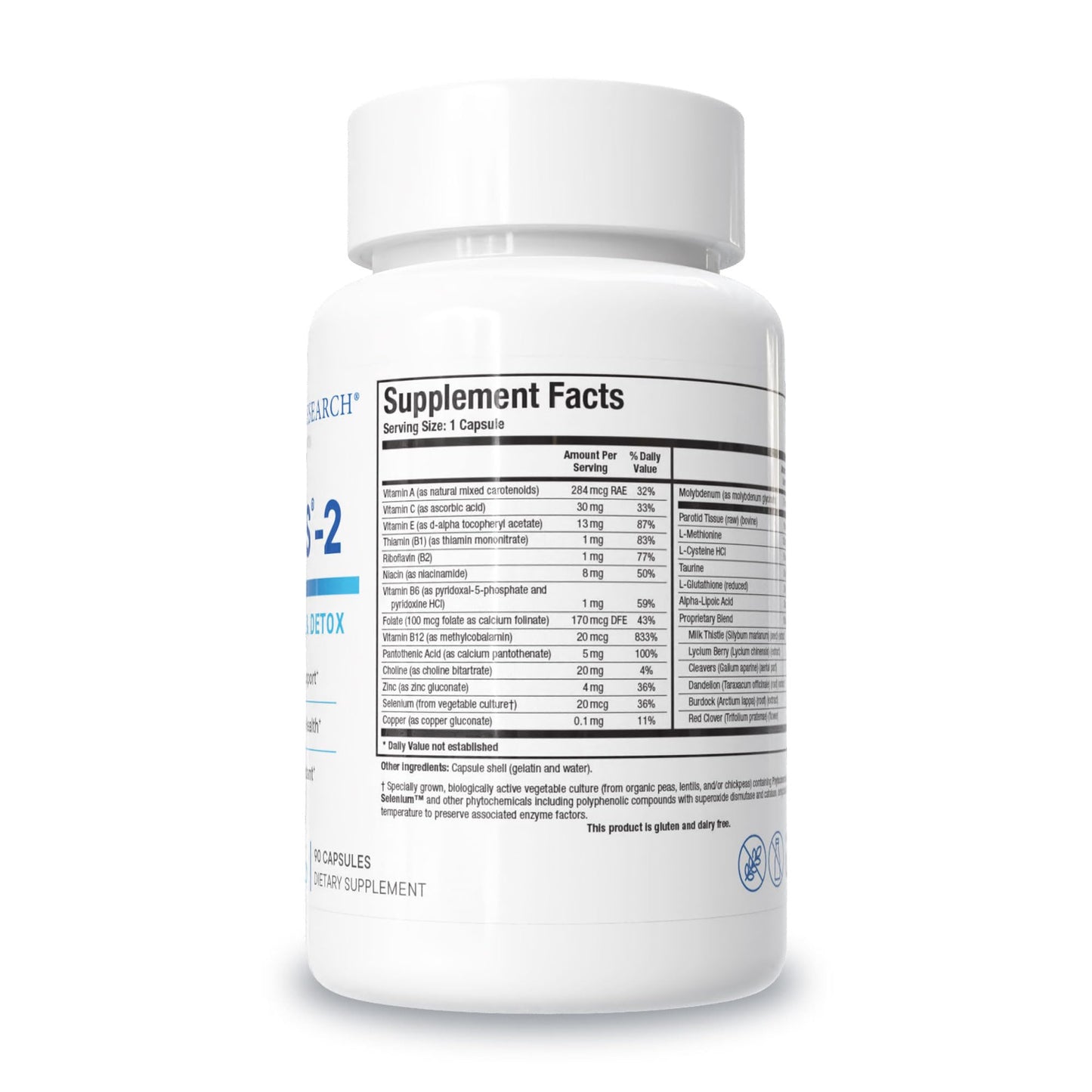 BIOTICS RESEARCH MCS-2 Metabolic Clearing Support, Liver Health, Potent Antioxidant Formula, Milk Thistle, Red Clover, 90 Capsules