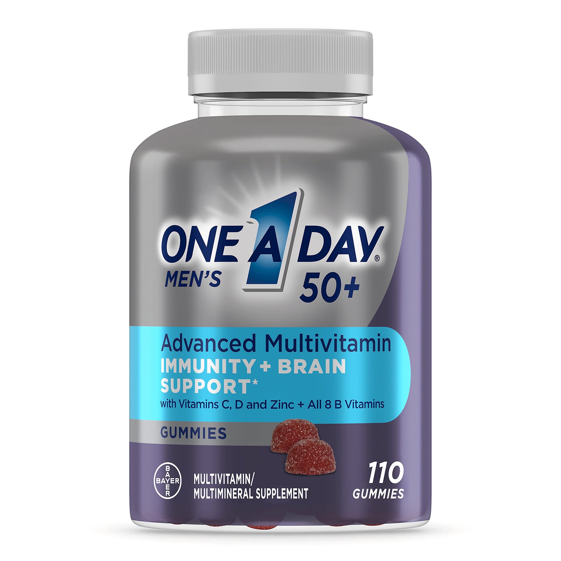 ONE A DAY Men's 50+ Gummies, 110 Count