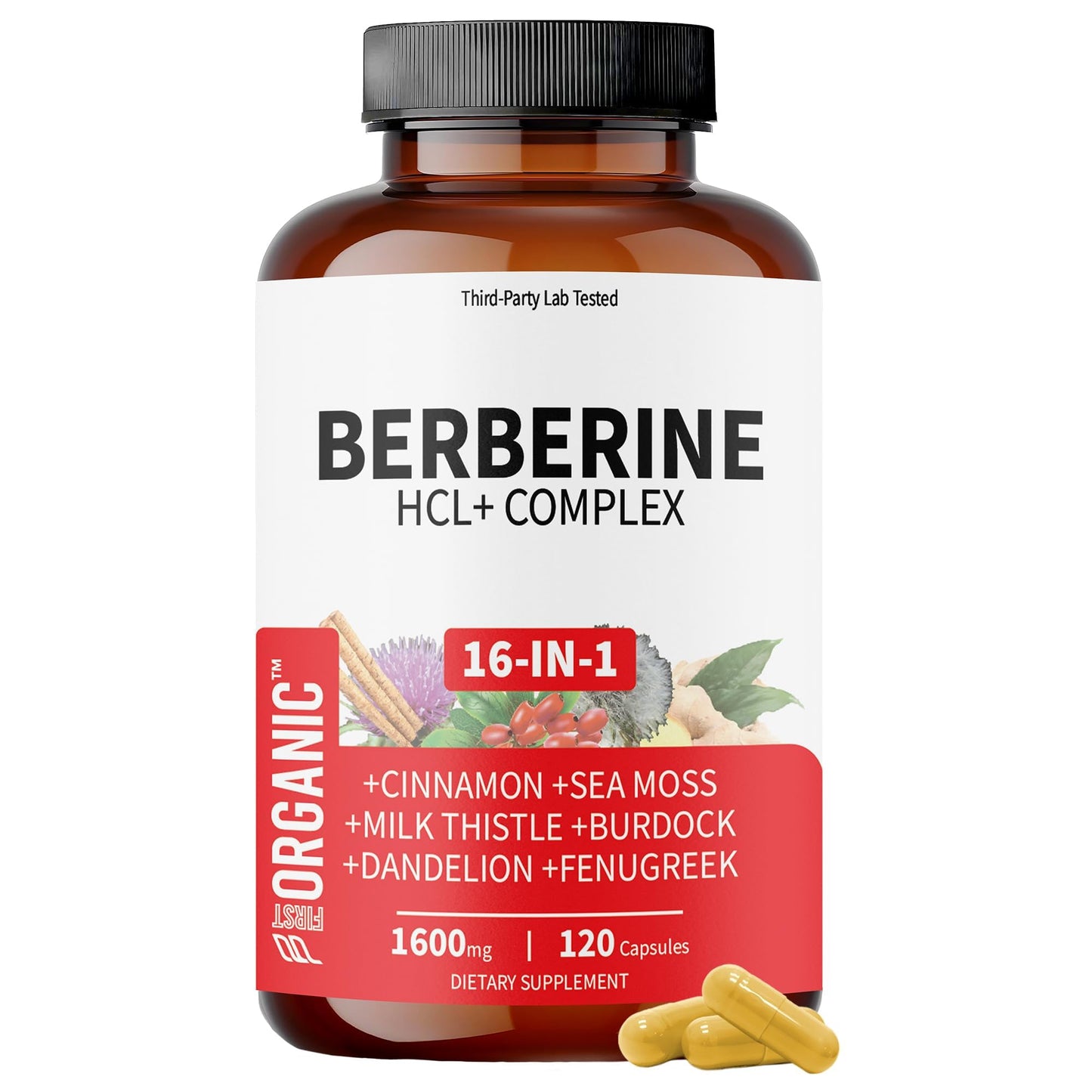 FIRSTORGANIC Berberine Complex Capsule 120 Count