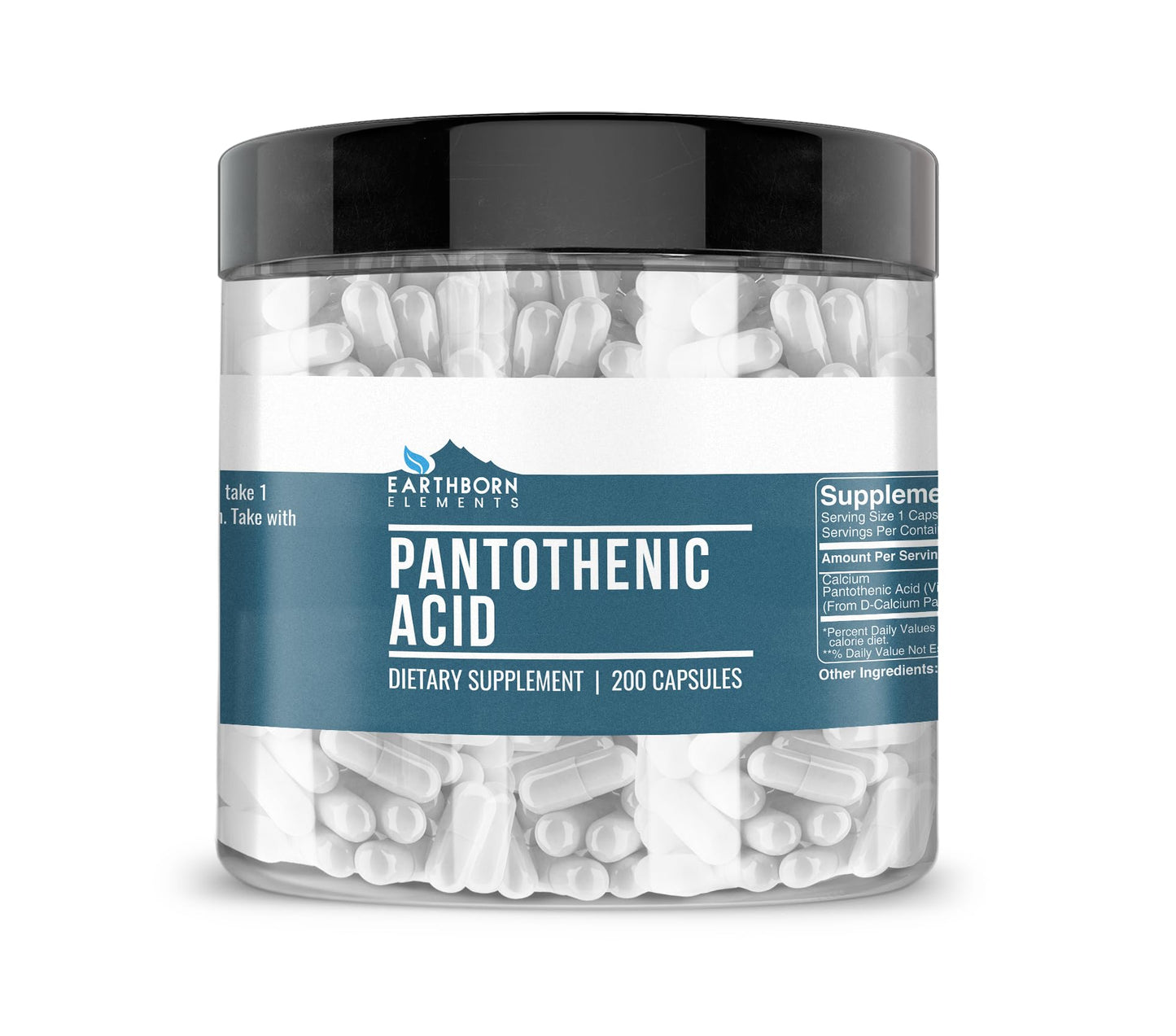 Earthborn Elements Pantothenic Acid Capsule, 200 Capsules